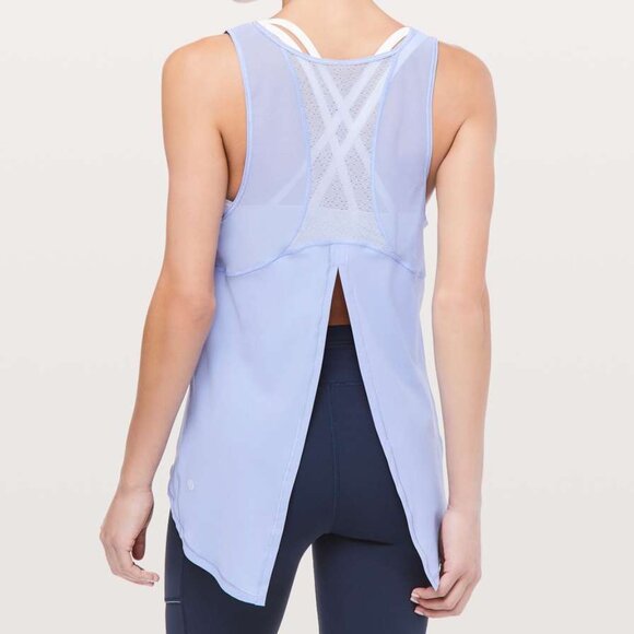 NEW Lululemon Sculpt Tank *Tie Back Hydrangea Blue size 6 - Picture 1 of 6